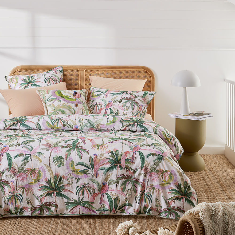 Rio Palm Green Quilt Cover Set + Separates