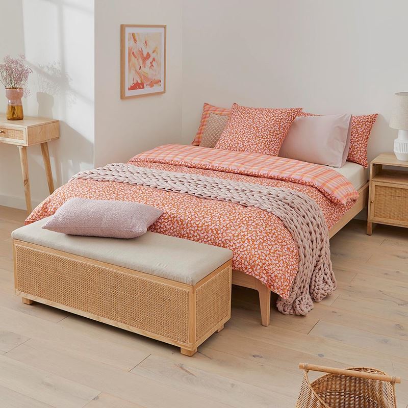 Sunset Paprika Floral Quilt Cover Set + Separates