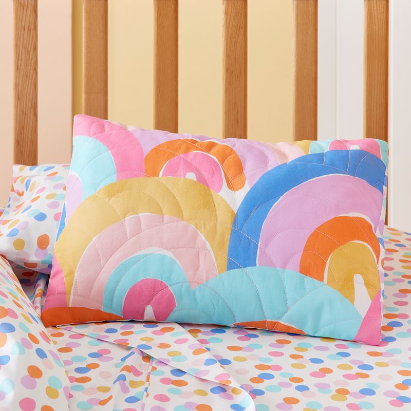 Rainbow Burst Cot Quilt Cover Set