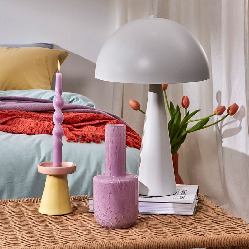 Goldie Lilac Taper Candles 3 Pack