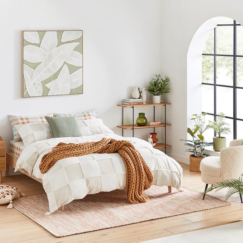 Newport Tan Chunky Knit Throw