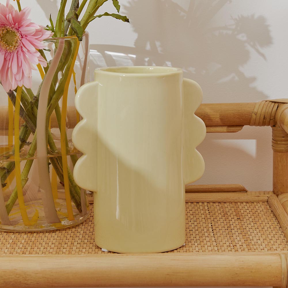 Sunset Pale Yellow Vase