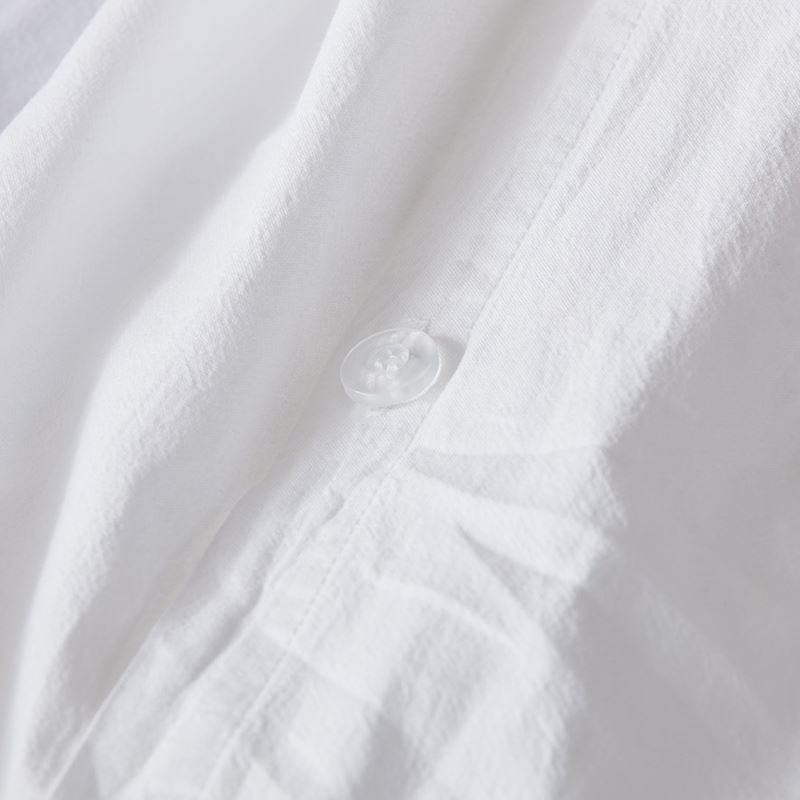 Stonewashed Cotton White Quilt Cover Separates