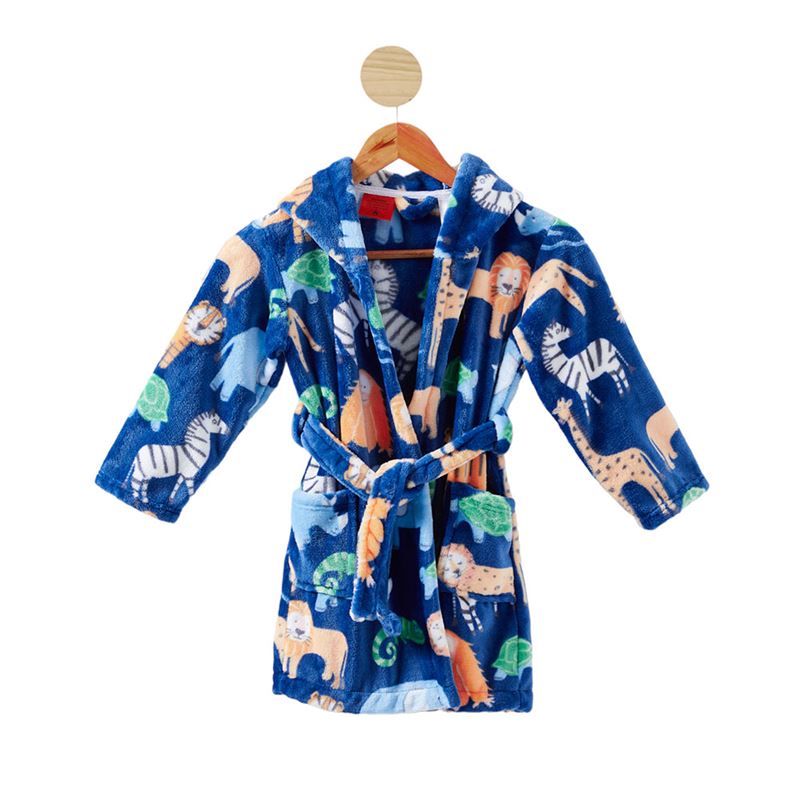 Kids Ultra Soft Jungle Adventure Dressing Gown