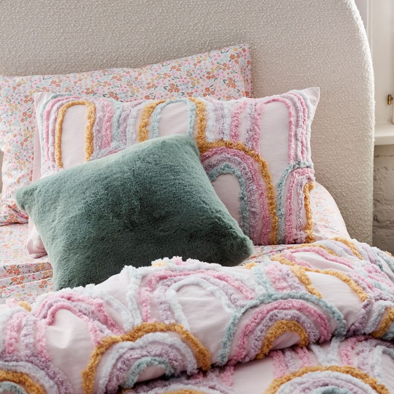 Rosie Rainbow Tufted Quilt Cover Set
