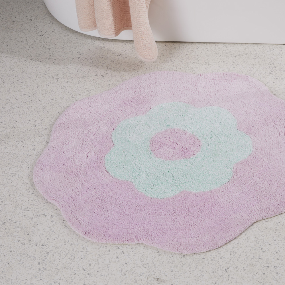 Kids Poppy Floral Bath Mat