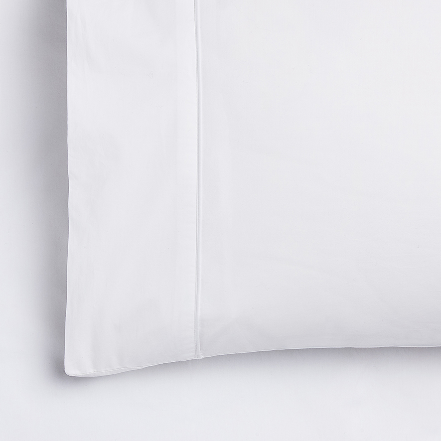Fresh Cotton Percale White Pillowcases