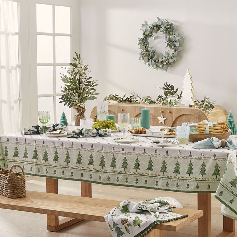 Enamel White & Gold Timber Tree