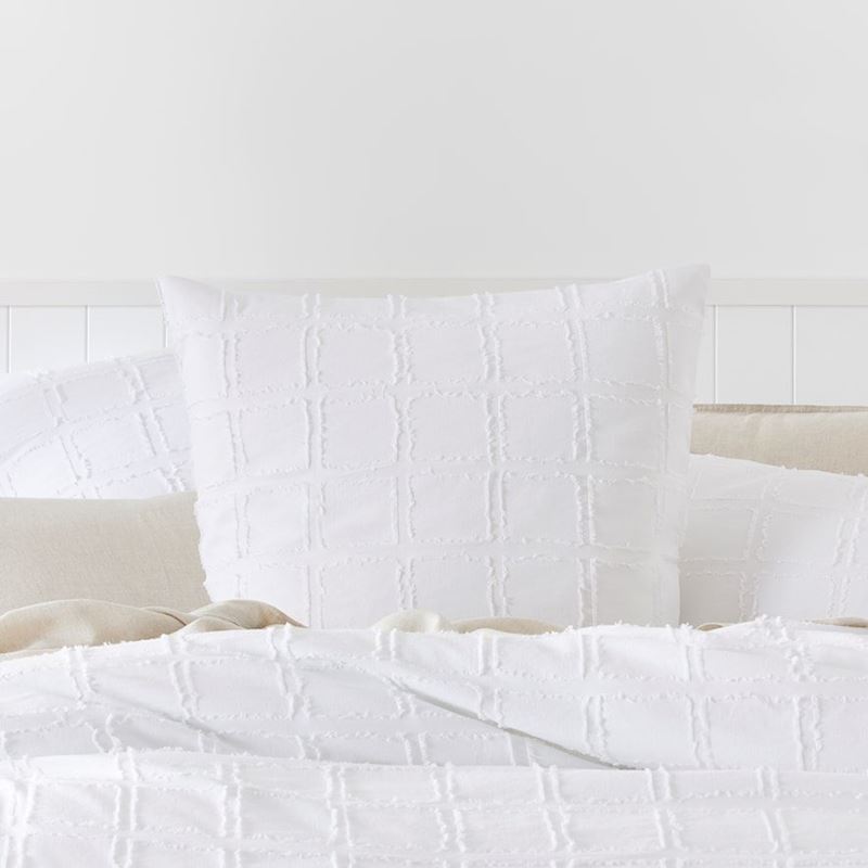 Pasquale White Linen Cotton Quilt Cover Separates