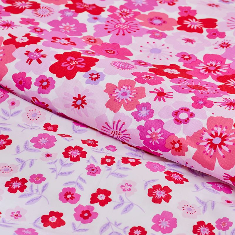 Make It Bloom Pink Quilt Cover Set