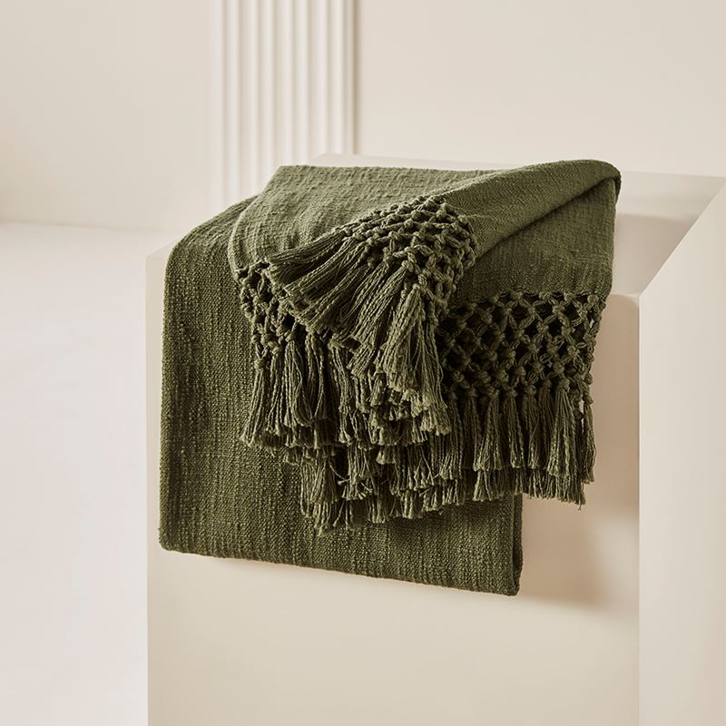 Macrame Forest Knot Throw