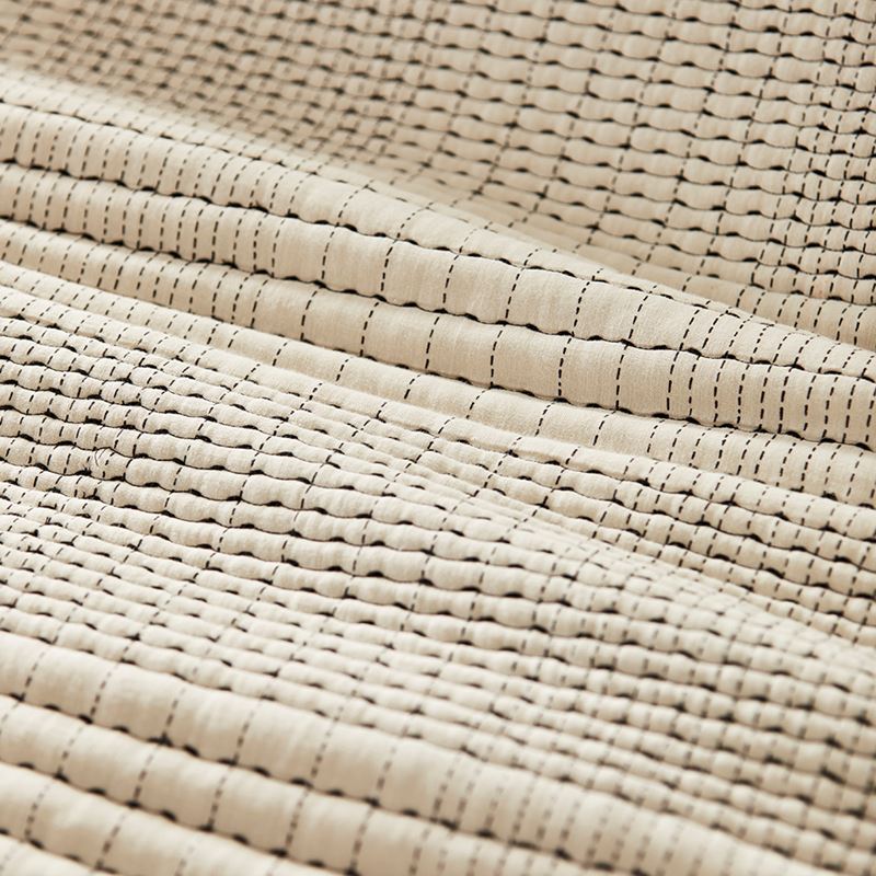 Kantha Natural Quilted Quilt Cover Separates