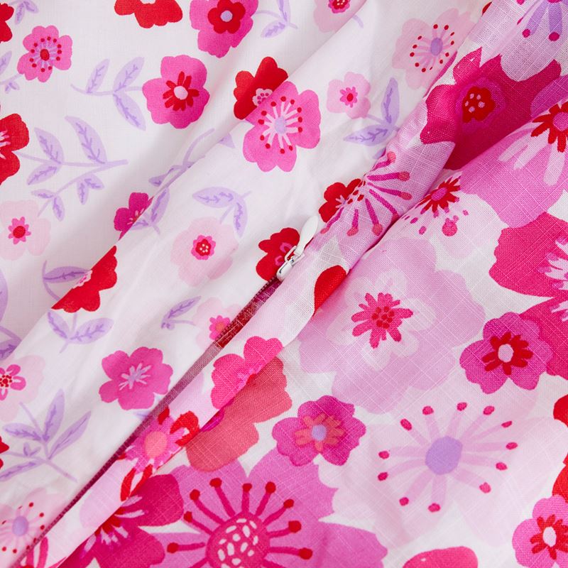 Make It Bloom Pink Cot Quilt Cover Set