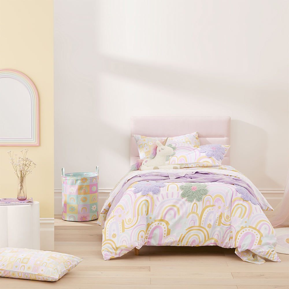 Sunshine & Rainbows Fresh Pastels Quilt Cover Set