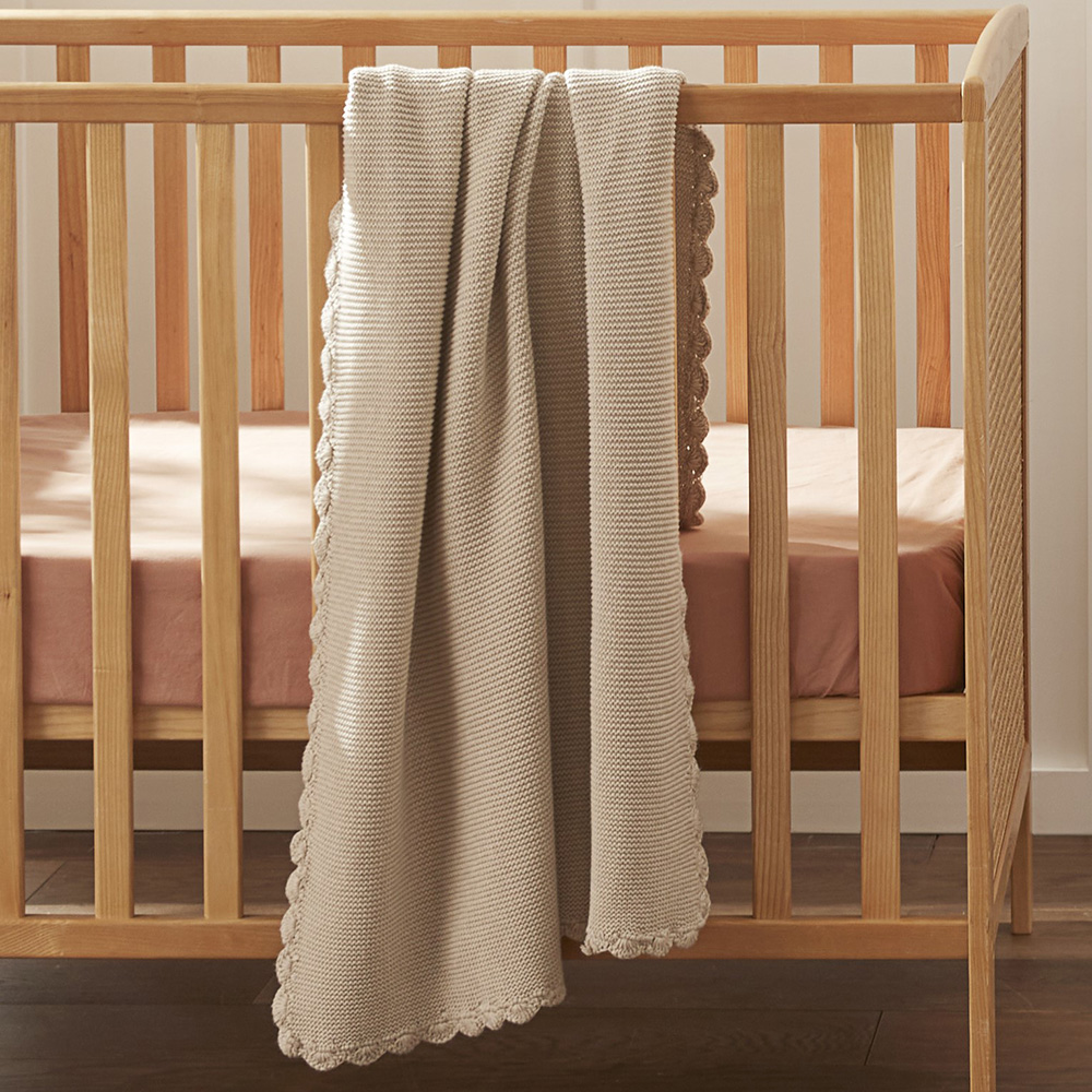 Lennox Natural Organic Cotton Baby Blanket