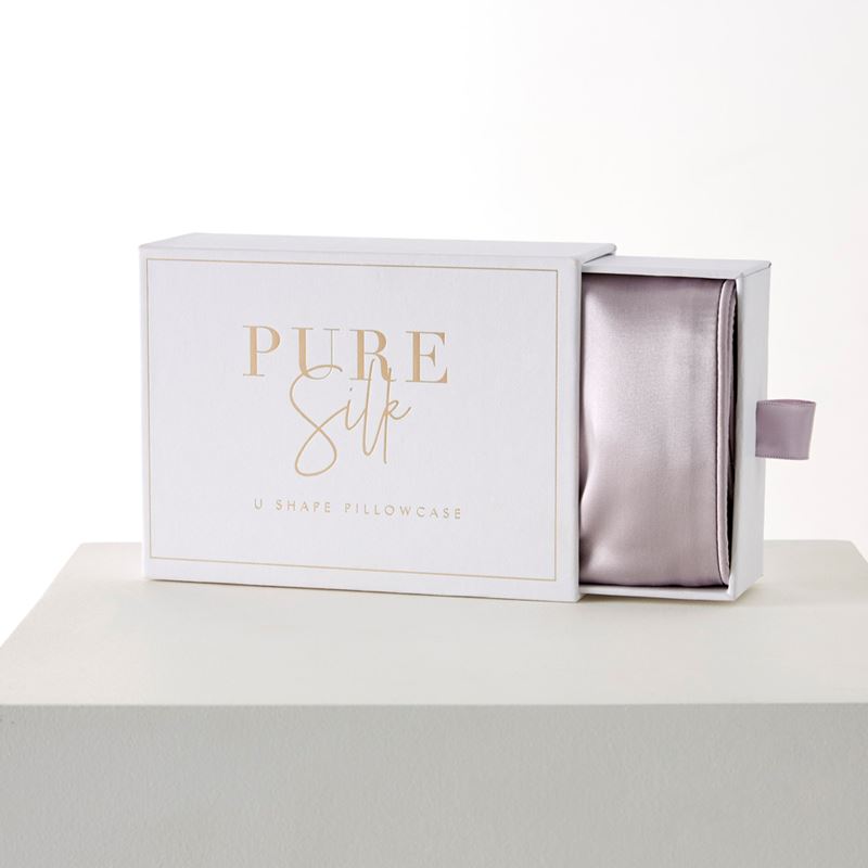 Pure Silk Mauve Pillowcases