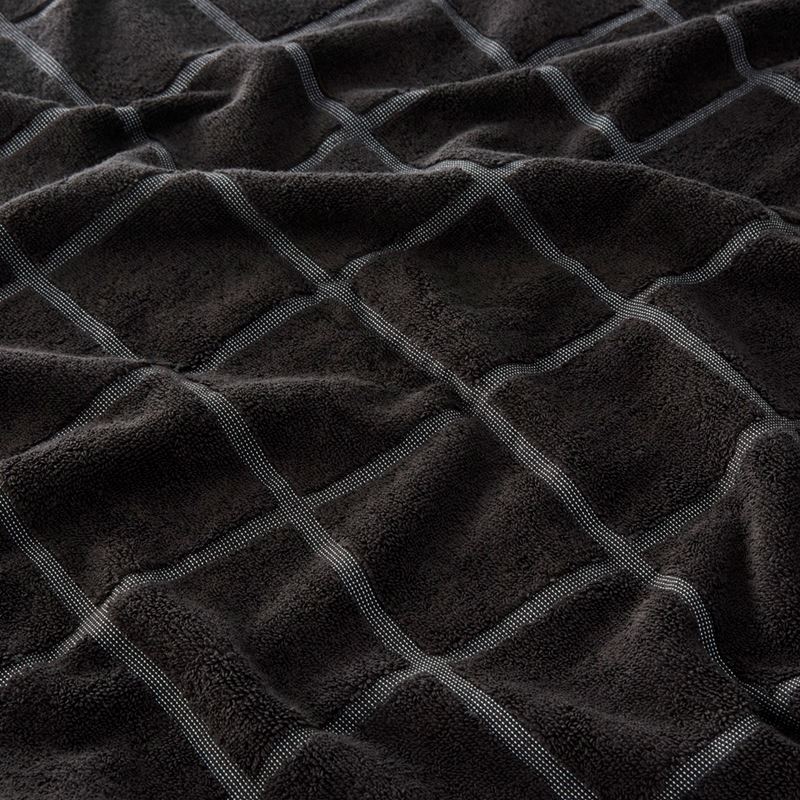 Nelson Check Black Towel Range