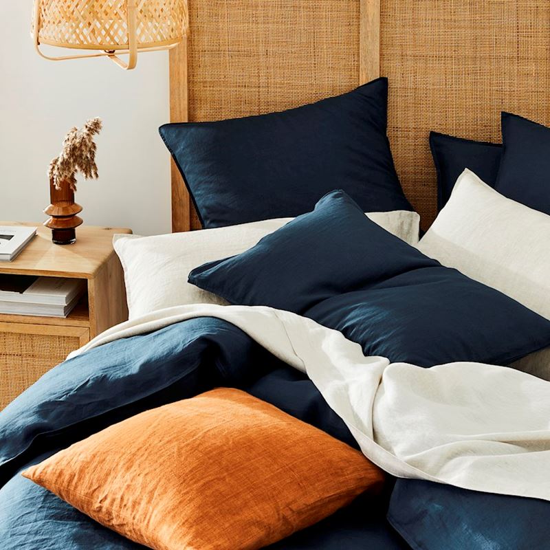 Vintage Washed Linen Old Navy Quilt Cover Separates