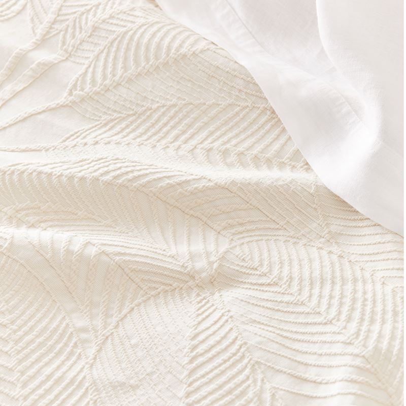 Eden Natural Matelasse Quilt Cover Separates
