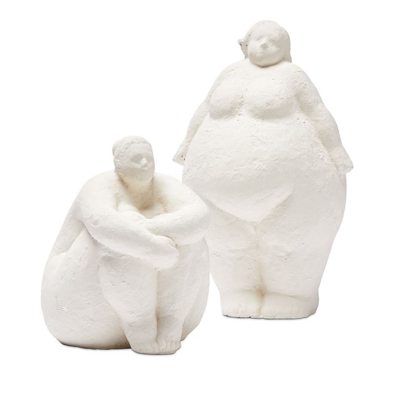 Romulus White Standing Statue