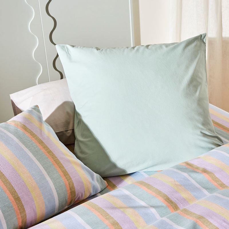 Stonewashed Cotton Mint Quilt Cover Separates