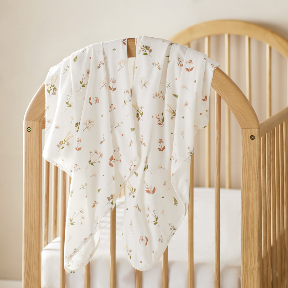Native Flora White Jersey Swaddle Pack of 2