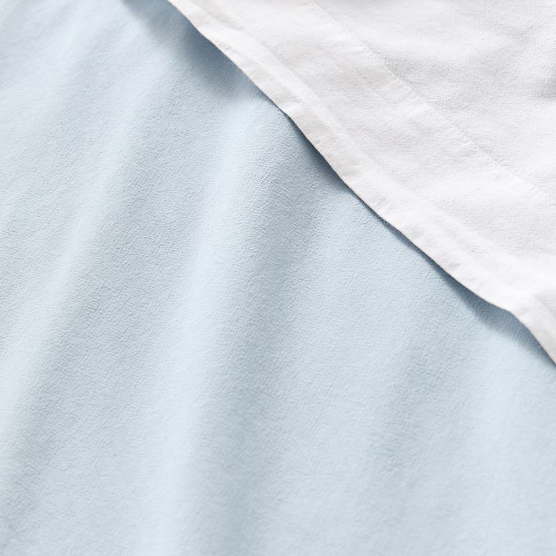 Stonewashed Cotton Ice Blue Quilt Cover Separates