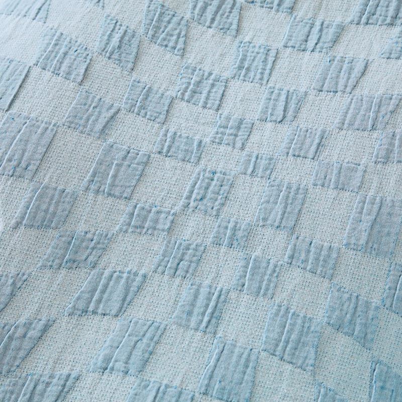 Cisco Blue Jacquard Quilt Cover Set