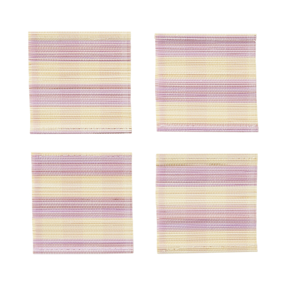 Brooklyn Lilac Bamboo Coasters Pack of 4
