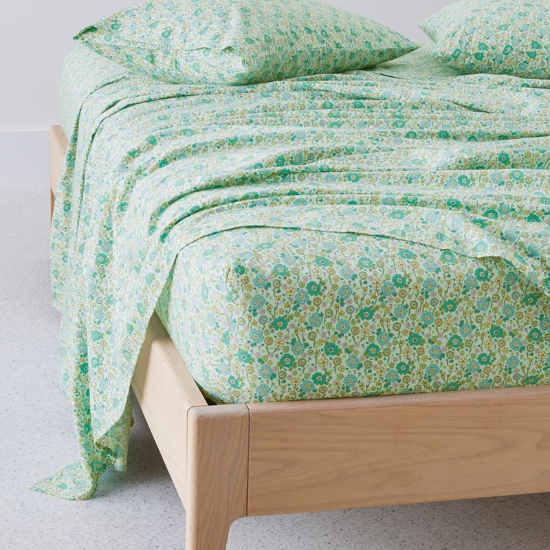 Ida Floral Sea Spray Printed Sheet Set