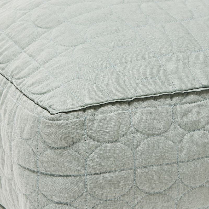 Vintage Washed Linen Eucalyptus Floor Cushion