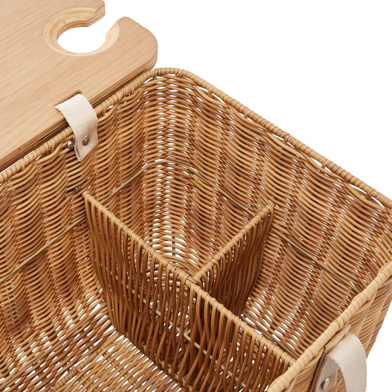 Rosie Natural Rectangle Picnic Basket