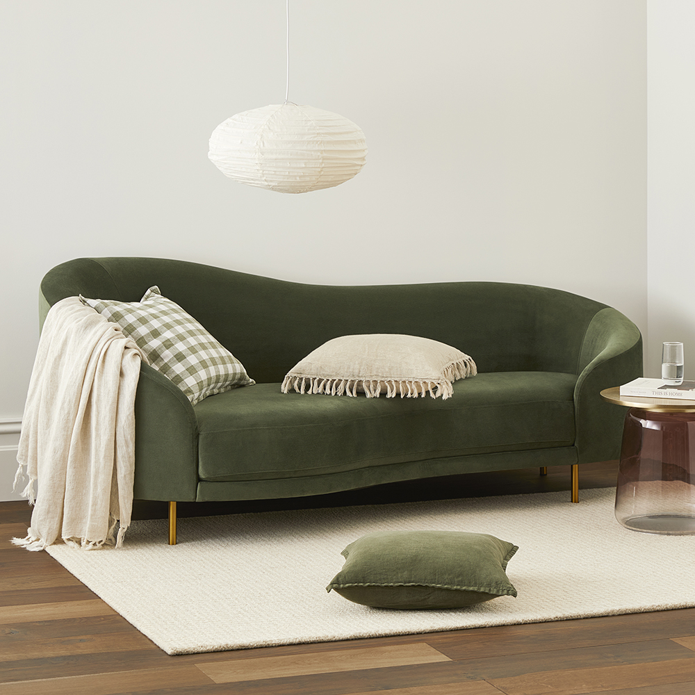 Messina Forest Green Sofa