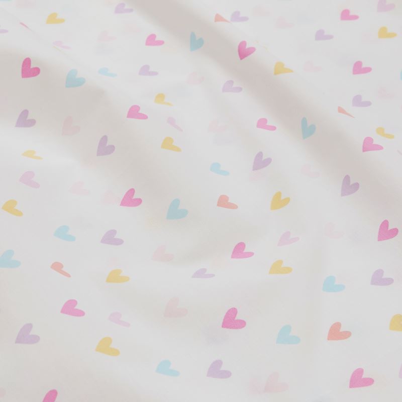 Rainbow Love White Sheet Set