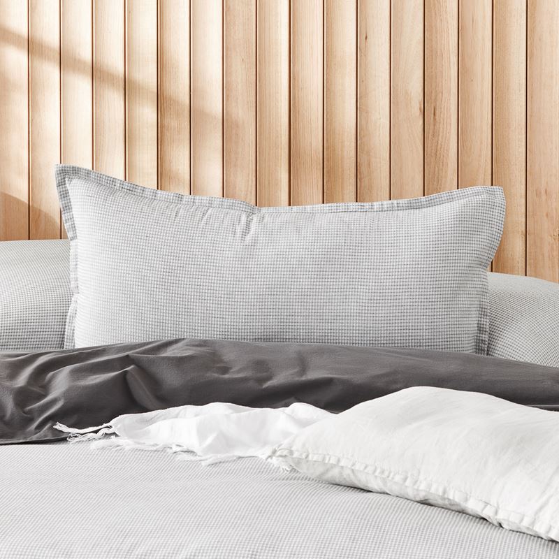 Berlin Waffle Grey Marle Quilt Cover Set + Separates