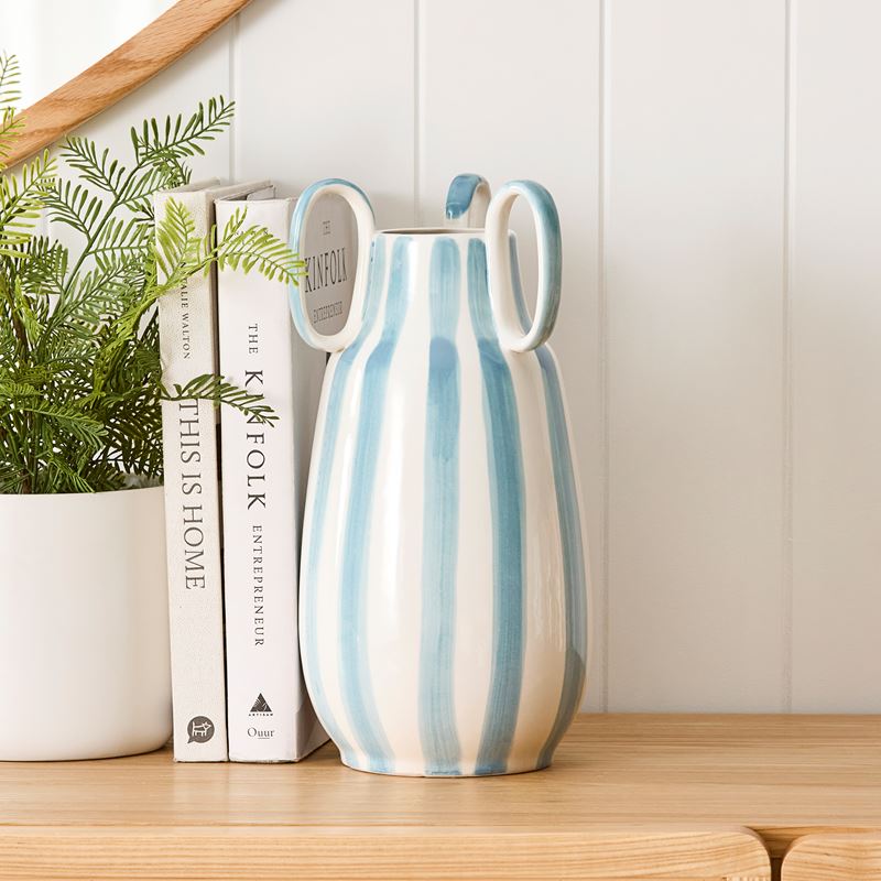 Bambini Blue Stripe Vase Collection