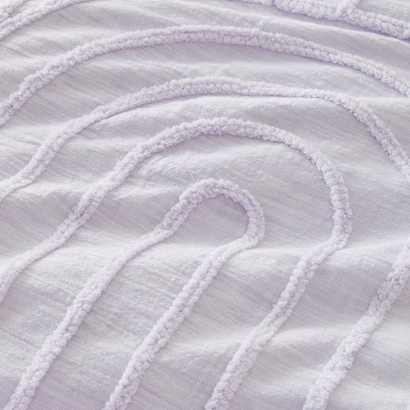 Archie Tufted Lilac Quilt Cover Separates