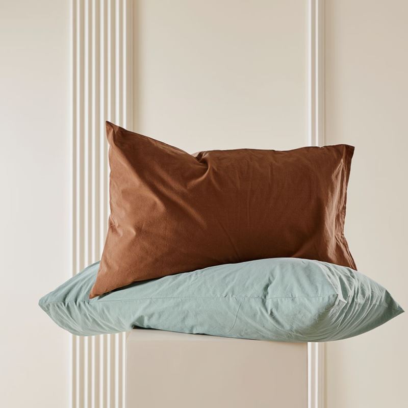 Stonewashed Cotton Cocoa Quilt Cover Separates