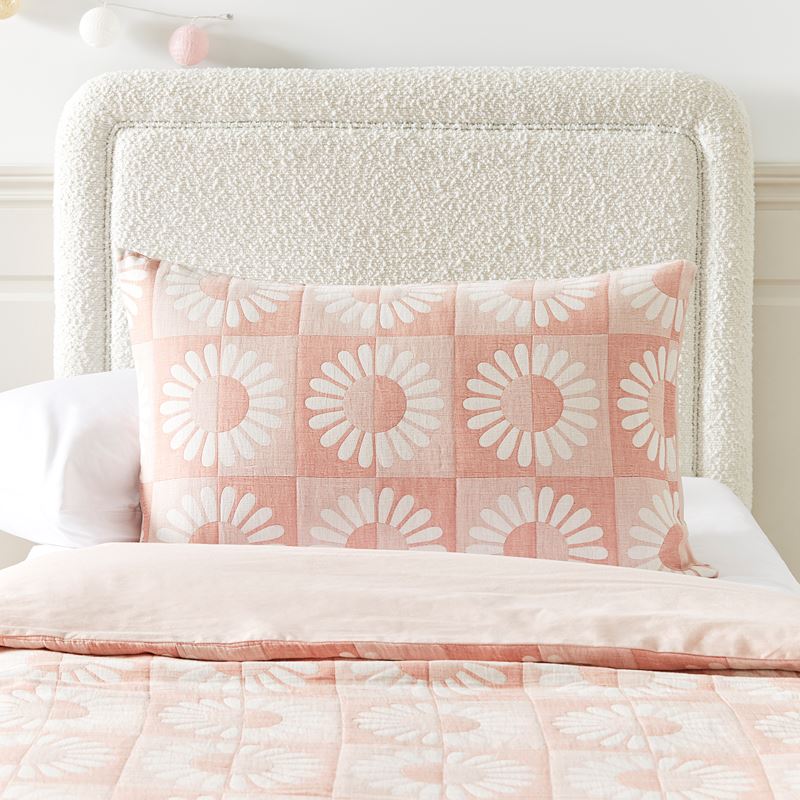 Molly Jacquard Pink Punch Quilt Cover Set