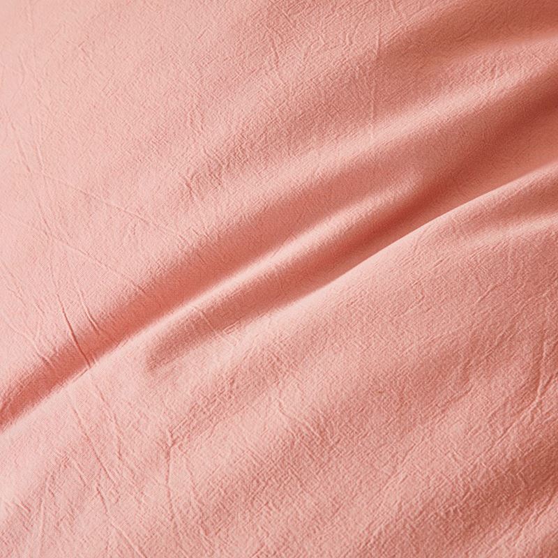 Stonewashed Cotton Pink Sand Quilt Cover Set