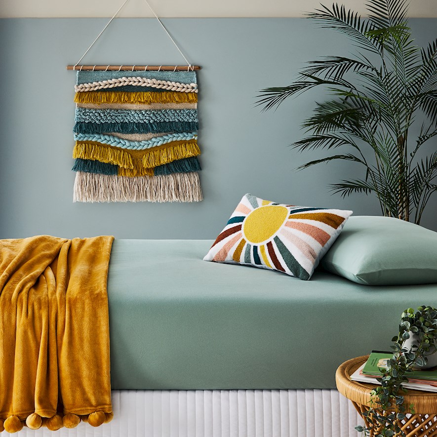 Cotton Jersey Ivy Green Fitted Sheet Set