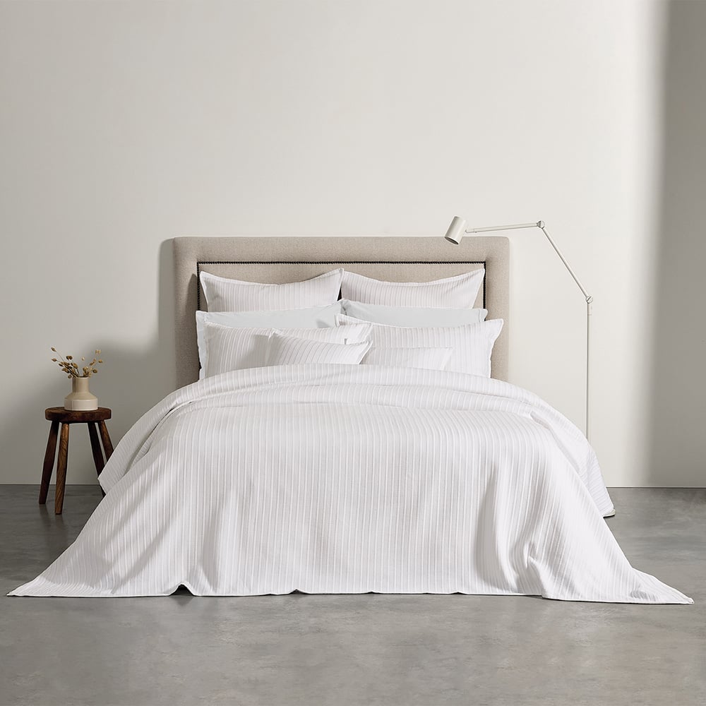 Evora White Coverlet Set Separates