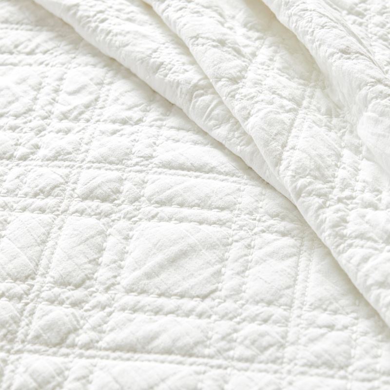 Madelyn Quilted White Coverlet Separates