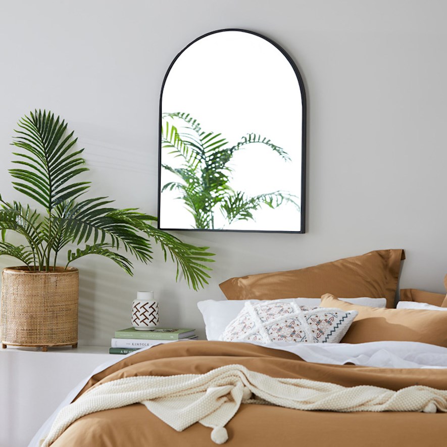 Horizon Black Arch Mirror