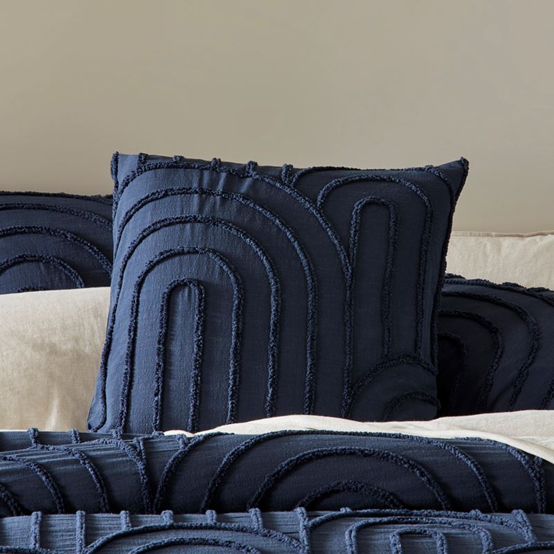 Archie Navy Tufted Quilt Cover Separates