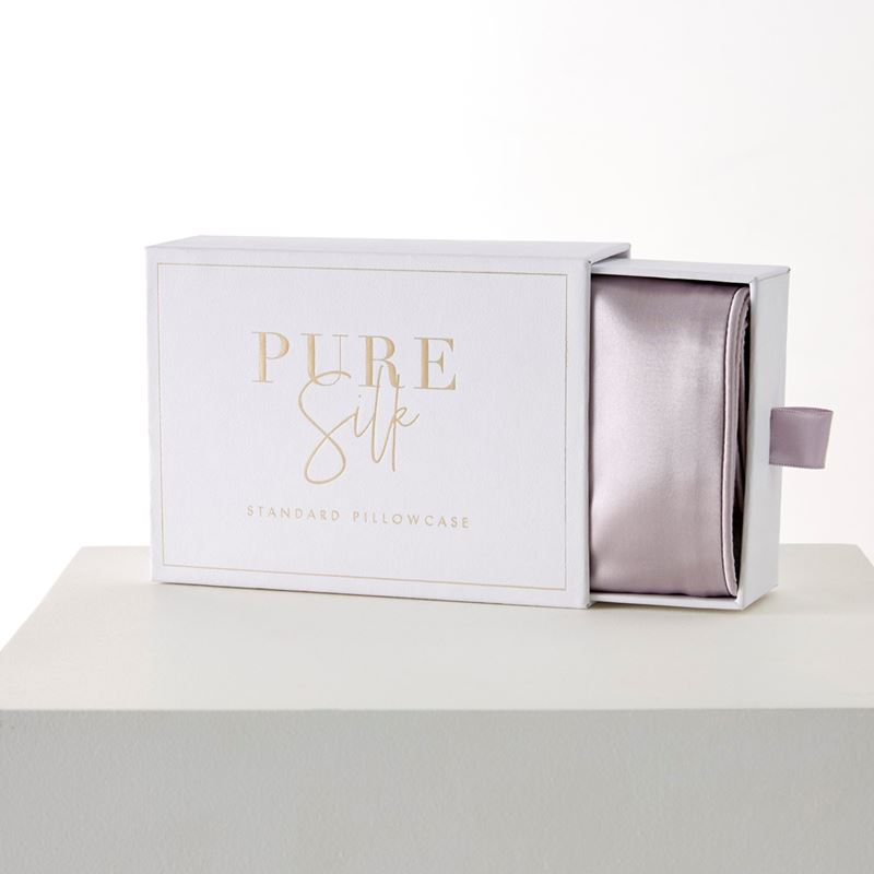 Pure Silk Mauve Pillowcases