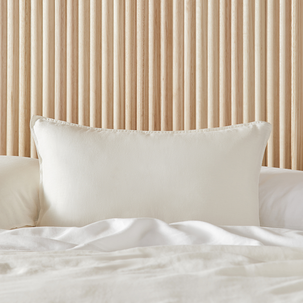 Vintage Washed Linen Pearl Pillowcases