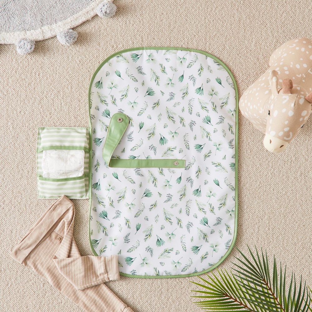 Olive Leaf Travel Change Mat