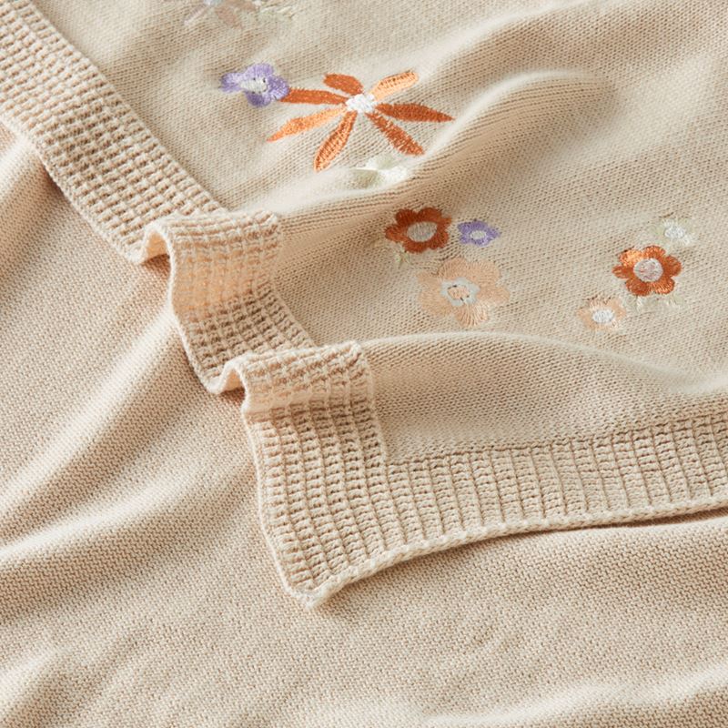 Novelty Cotton Dahlia Floral Baby Blanket