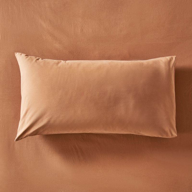 Stonewashed Cotton Cocoa Sheet Separates